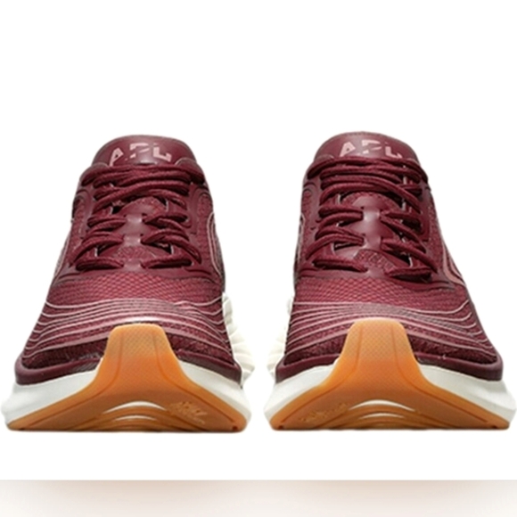 NIB! APL, Women's Streamline Athletic Shoe,Burgundy/Beachwood/Gum,Size 7.5, $320 - Picture 4 of 10